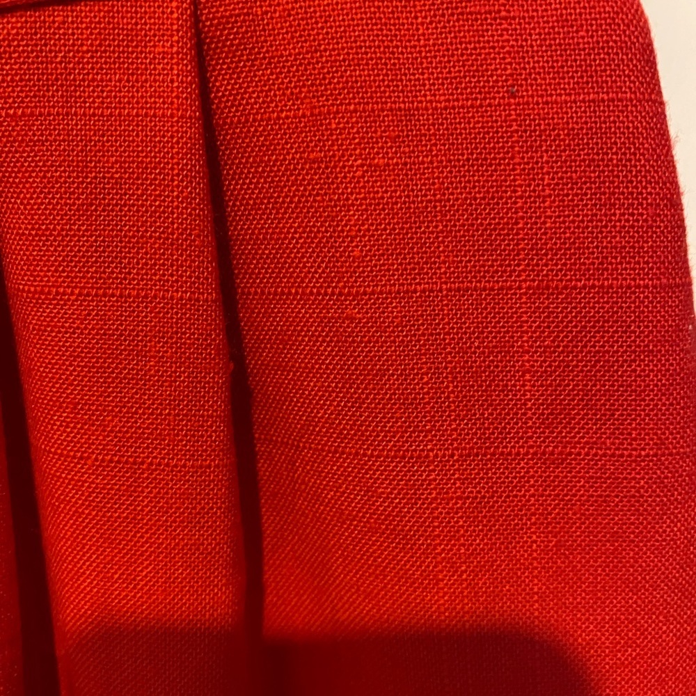 Vintage Rayon/Polyester Red Skirt Size 8 - Picture 2 of 4